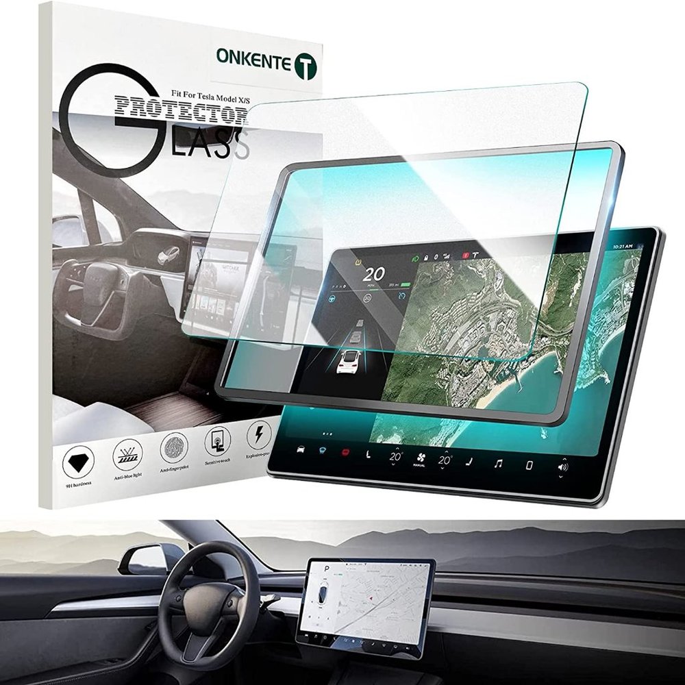 Glass Screen Protector Compatible with Tesla Model 3 & Model Y